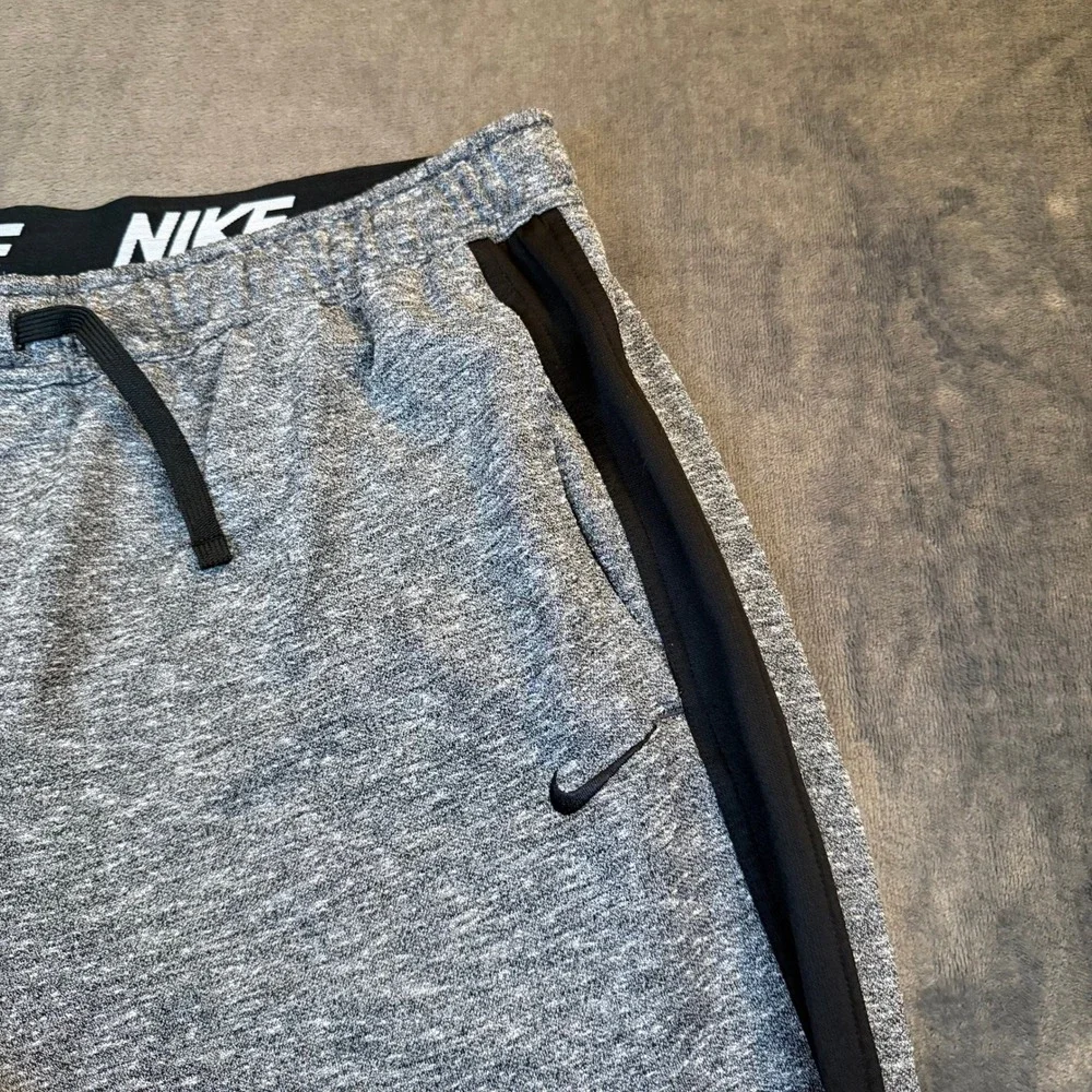 Nike Dri Fit Jogger Sweatpants Mens XXL 2XL Gray Space Dye‎ Pockets Activewear